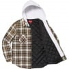 Supreme Hooded Flannel Zip Up Shirt (FW21) - Brown