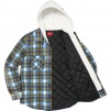 Supreme Hooded Flannel Zip Up Shirt (FW21) - Blue