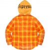 Supreme Hooded Flannel Zip Up Shirt (FW21) - Orange