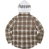 Supreme Hooded Flannel Zip Up Shirt (FW21) - Brown