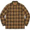 Supreme Quilted Plaid Flannel Shirt (FW21) - Olive