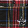 Supreme Quilted Plaid Flannel Shirt (FW21) - Black