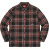 Supreme Quilted Plaid Flannel Shirt (FW21) - Black