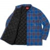 Supreme Quilted Plaid Flannel Shirt (FW21) - Dusty Royal