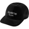 Supreme GORE-TEX Corduroy Classic Logo 6-Panel (FW21) - Black