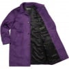 Supreme Alpaca Overcoat (FW21) - Purple
