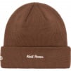 Supreme New Era Box Logo Beanie (FW21) - Dark Brown