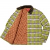 Supreme Faux Fur Collar Flannel Shirt (FW21) - Bright Olive