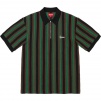 Supreme Open Knit Stripe Zip Polo (SS22) - Black