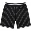 Supreme Rhinestone Stripe Basketball Short (SS22) - Black