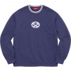 Supreme Double S Crewneck (SS22) - Washed Navy