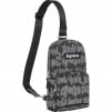 Supreme Fat Tip Jacquard Denim Sling Bag (SS22) - Black