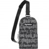 Supreme Fat Tip Jacquard Denim Sling Bag (SS22) - Black