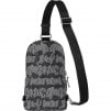 Supreme Fat Tip Jacquard Denim Sling Bag (SS22) - Black