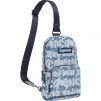 Supreme Fat Tip Jacquard Denim Sling Bag (SS22) - Blue