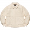 Supreme Studded Quilted Leather Jacket (FW22) - White