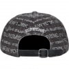 Supreme Multi Type Jacquard Denim 6-Panel (FW22) - Black