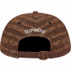 Supreme Multi Type Jacquard Denim 6-Panel (FW22) - Brown