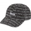 Supreme Multi Type Jacquard Denim 6-Panel (FW22) - Black