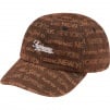 Supreme Multi Type Jacquard Denim 6-Panel (FW22) - Brown
