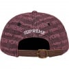 Supreme Multi Type Jacquard Denim 6-Panel (FW22) - Purple