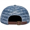 Supreme Multi Type Jacquard Denim 6-Panel (FW22) - Blue