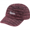 Supreme Multi Type Jacquard Denim 6-Panel (FW22) - Purple