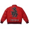 Supreme Supreme New York Yankees™ Kanji Leather Varsity Jacket (FW22)