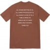 Supreme PiL Tee (FW22) - Brown