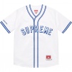 Supreme Supreme Mitchell & Ness Satin Baseball Jersey (SS23) - White