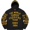 Supreme Supreme Team Flocked Hooded Sweatshirt (SS23) - Black