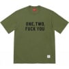 Supreme One Two Fuck You S S Top (SS23) - Olive