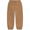 Supreme Full Zip Baggy Warm Up Pant (SS23) - Light Brown