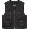 Supreme Patchwork Leather Cargo Vest (SS23) - Black