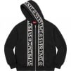 Supreme Roman Zip Up Hooded Sweatshirt (SS23) - Black