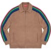 Supreme Sleeve Stripe Zip Up Sweater (SS23) - Dusty Brown