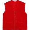 Supreme Dragon Zip Up Sweater Vest (SS23) - Red