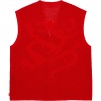 Supreme Dragon Zip Up Sweater Vest (SS23) - Red