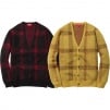 Supreme Plaid Mohair Cardigan (FW14)