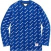 Supreme Velour Diagonal Logo L S Top (FW17)