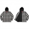 Supreme Quilted Hooded Plaid Shirt (FW19)