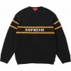 Supreme Chest Stripe Sweater (FW23) - Black
