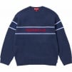 Supreme Chest Stripe Sweater (FW23) - Navy