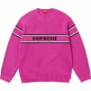 Supreme Chest Stripe Sweater (FW23) - Pink