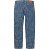 Supreme Needle Punch Regular Jean (FW23) - Washed Blue
