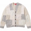 Supreme Patchwork Cable Knit Cardigan (FW23) - Ivory