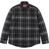 Supreme Plaid Flannel Shirt (FW23) - Black