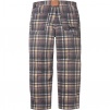 Supreme Supreme Dickies Double Knee Baggy Jean (FW23) - Black Plaid
