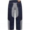 Supreme 2-Tone Paneled Baggy Jean (FW24) - Blue