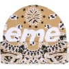 Supreme Big Logo Beanie (FW24) - Tan Bandana